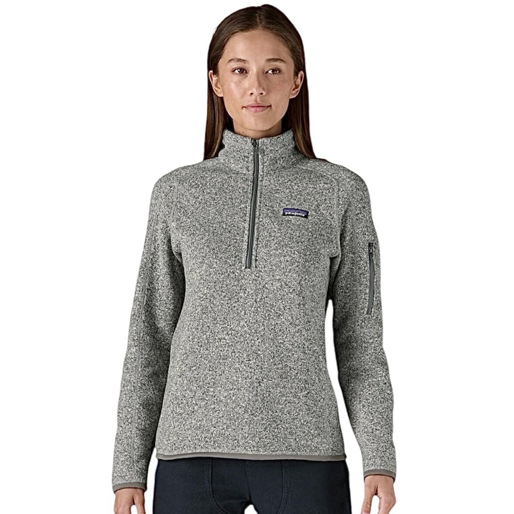 Patagonia Better Sweater Gray Quarter Zip Jacket Size Medium *company logo*